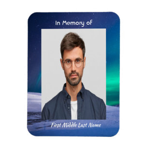 Memorial Photo Northern Lights Aurora Borealis Magnet