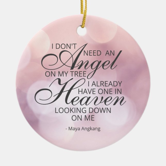 Memorial Photo Ornament (Front)