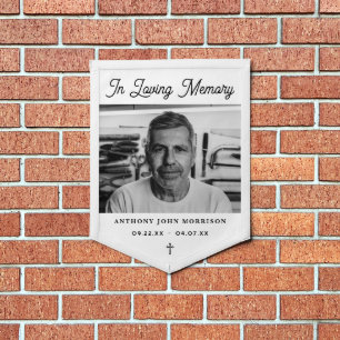 Memorial Photo Pennant