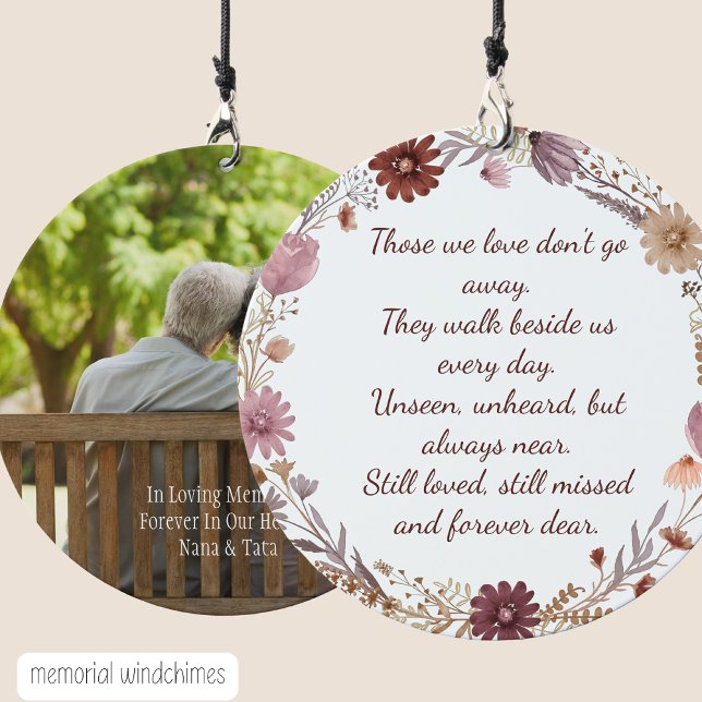 Memorial Photo Personalized  Wind Chime (Creator Uploaded)