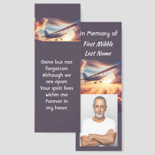 Memorial Photo Pilot Airplane Flying  Bookmarks