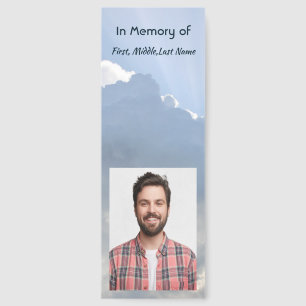  Memorial Photo Prayer Heavenly Sky Bookmarks