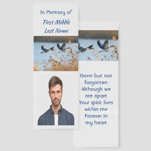 Memorial Photo Prayer Lake Geese Birds
