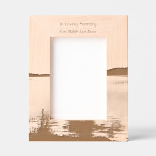 Memorial Photo Prayer Lake Sunrise Nature Engraved Frames