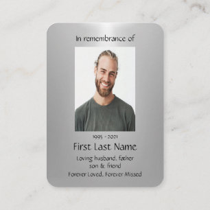 Memorial Photo Prayer Semi-Truck Tractor-trailer Business Card