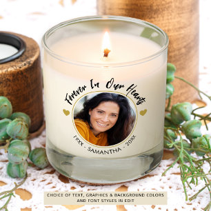 Memorial Photo Sympathy Keepsake Custom Scented Candle