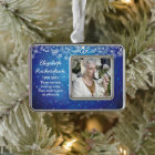 Memorial Photo Template Christmas Xmas Blue