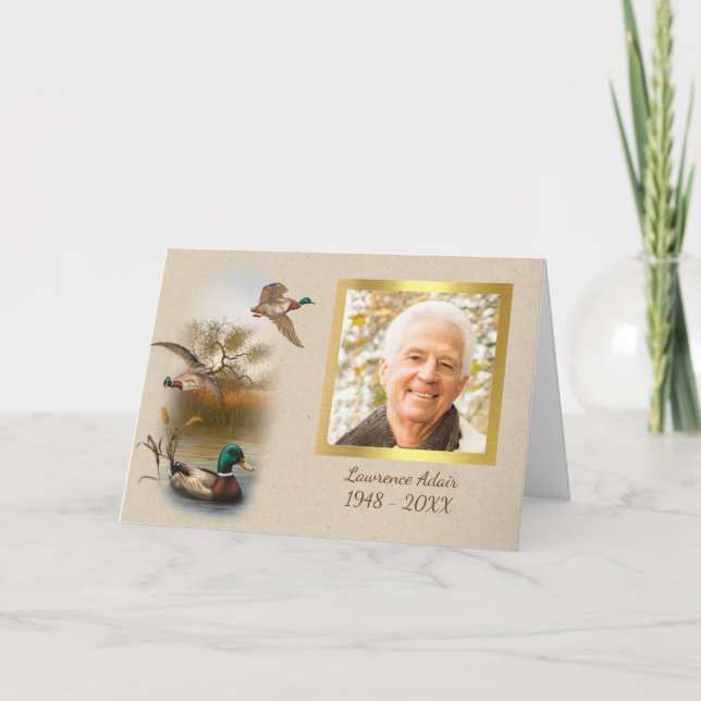 Memorial Photo Thank You Card (Front)