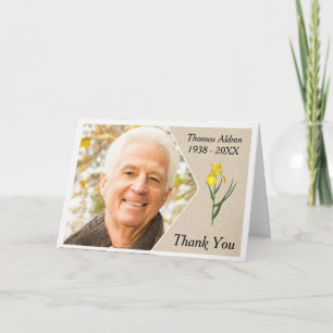 Memorial Photo Thank You Card