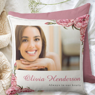 Memorial Photo Throw Pillow