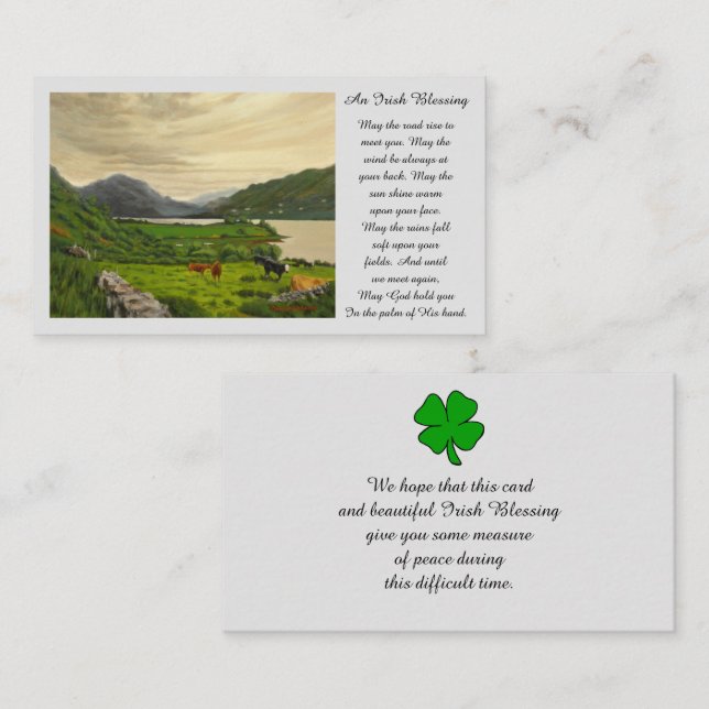 Memorial Picture Sympathy Prayer Card (Front/Back)