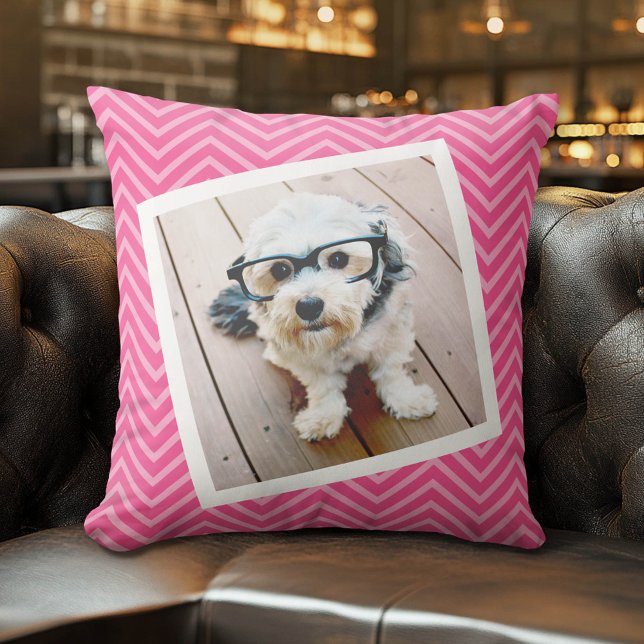 Memorial Pillow with Photo and Optional Name Date (Custom Pillow)