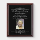 Memorial Plaque