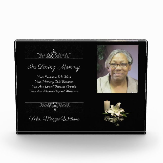 Memorial Plaque (Front)