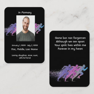 Memorial Pocket Card Runner Running Marathon