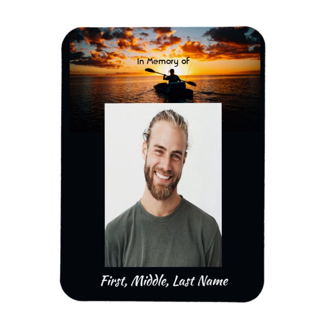  Memorial Pocket Keepsake Kayaking Sport  Magnet (Vertical)