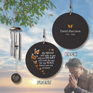 Memorial Poem Butterfly Remembrance Keepsake Name Wind Chime