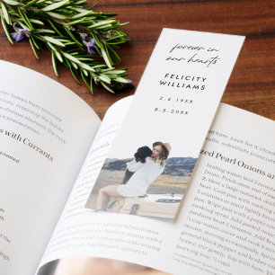 Memorial Poem Funeral Favor Bookmarks