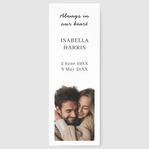 Memorial Poem Funeral Favor Design Bookmarks