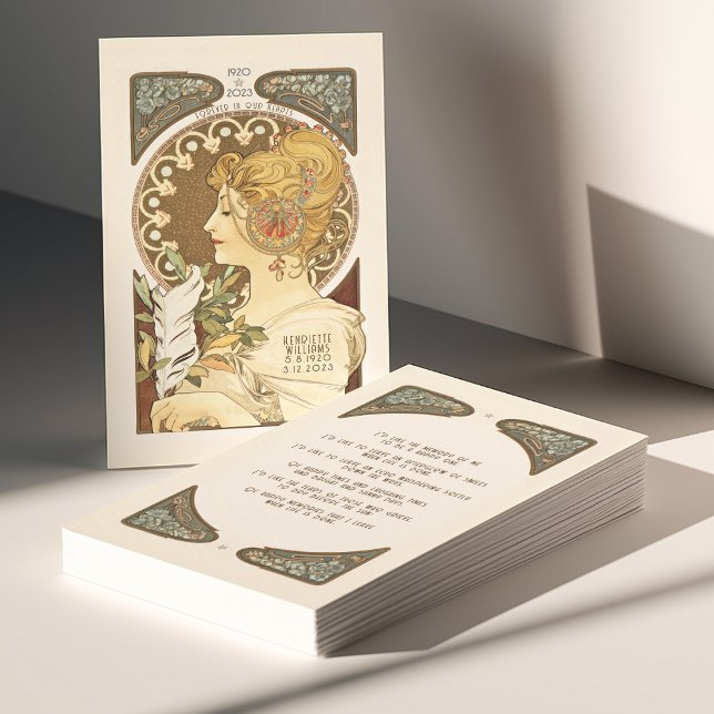 Memorial Poem Funeral Favor Mini Bookmark Card (Creator Uploaded)