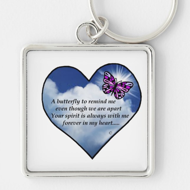Memorial Poem Keychain (Front)