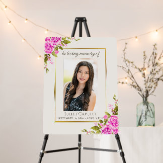 Memorial Portrait Poster Board