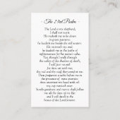 Memorial Prayer Card - The 23rd Psalm 