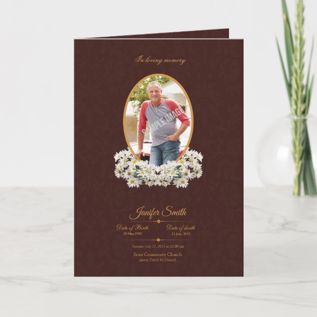 Memorial Program Brochure (Front)