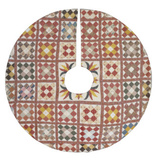 Memorial quilt brushed polyester tree skirt