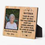 memorial quote for mom Custom Photo and name Plaque memorial quote for mom Custom Photo and name Plaque