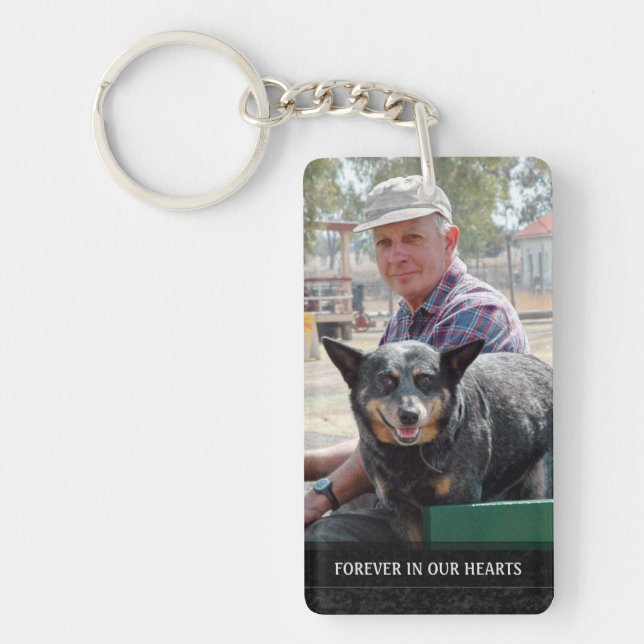 Memorial - Red Barn Scene Back - They Are Where We Keychain (Front)