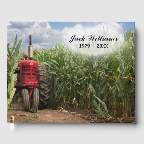 Memorial Red Tractor In a Cornfield