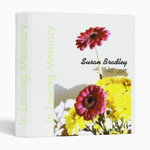 Memorial Remembrance Book Personalized Binder