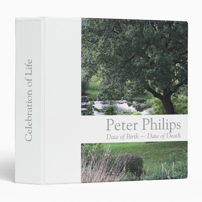 Memorial Remembrance Books - Personalized Binder (Front/Spine)