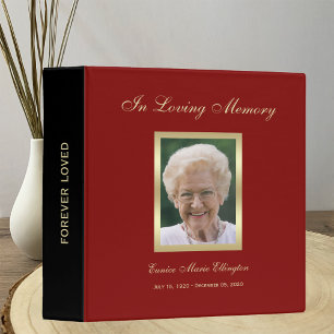 Memorial Remembrance Books - Personalized Binder