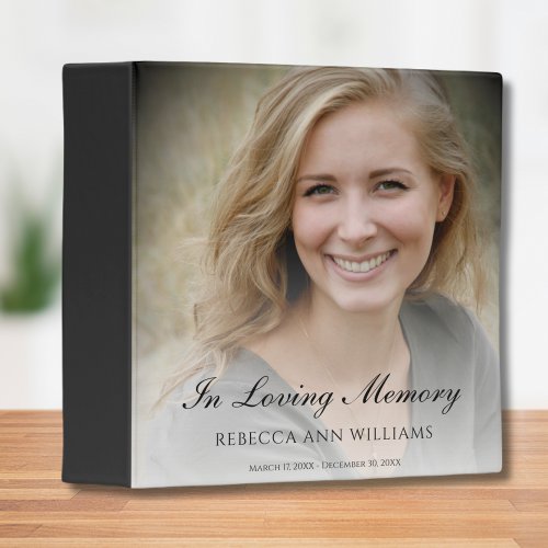 Memorial Remembrance Books _ Personalized Binder