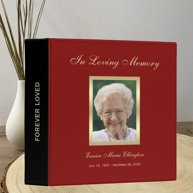 Memorial Remembrance Books - Personalized Binder (Creator Uploaded)