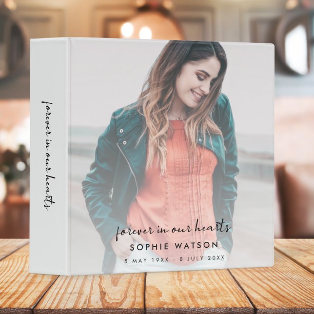 Memorial Remembrance | Modern Memory Keepsake 3 Ring Binder (Creator Uploaded)