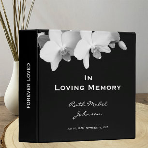 Memorial Remembrance Personalized Floral Binder