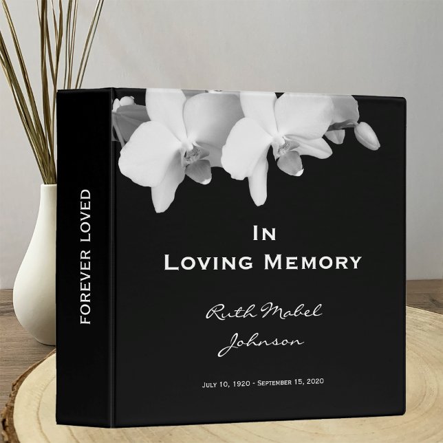 Memorial Remembrance Personalized Floral Binder (Creator Uploaded)