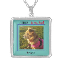 memorial RIP customizable pet necklace