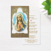Memorial Sacred Heart of Mary Prayer Card (Desk)