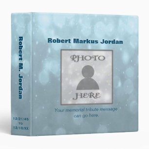 Memorial Scrap Book 3 Ring Binder