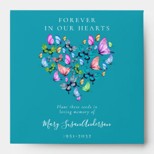 Memorial Seed Packet Butterfly Heart Envelope