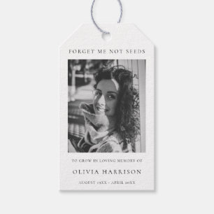 Memorial Seed Packet Elegant Funeral Favor Gift Tags