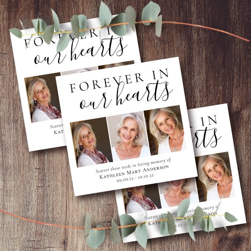 Memorial Seed Packet Forever in Our Hearts Photos Envelope