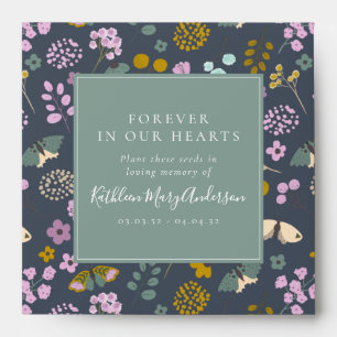 Memorial Seed Packet - Wildflower Butterflies Envelope