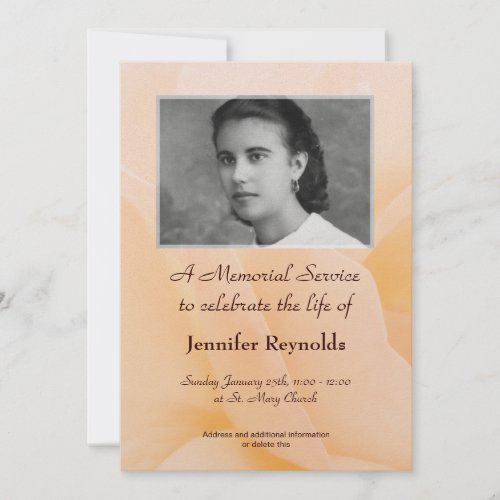 Memorial Service Announcement