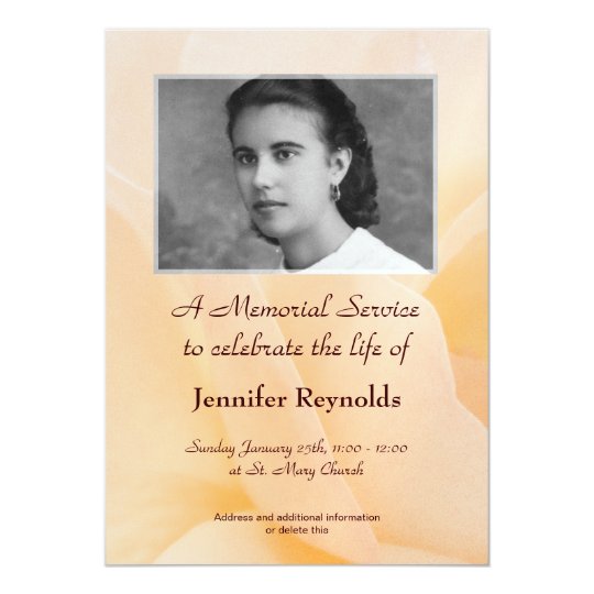 Memorial Service Announcement