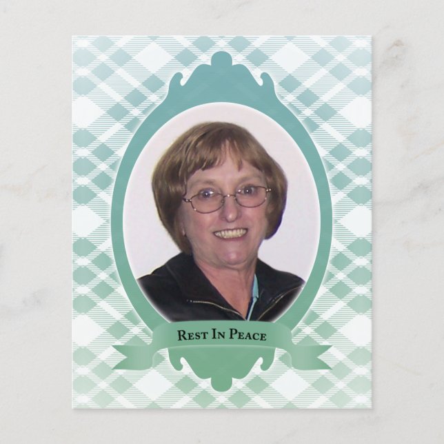 memorial service announcement (Front)